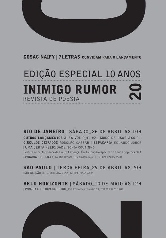 lançamento da edição especial 10 anos da revista \